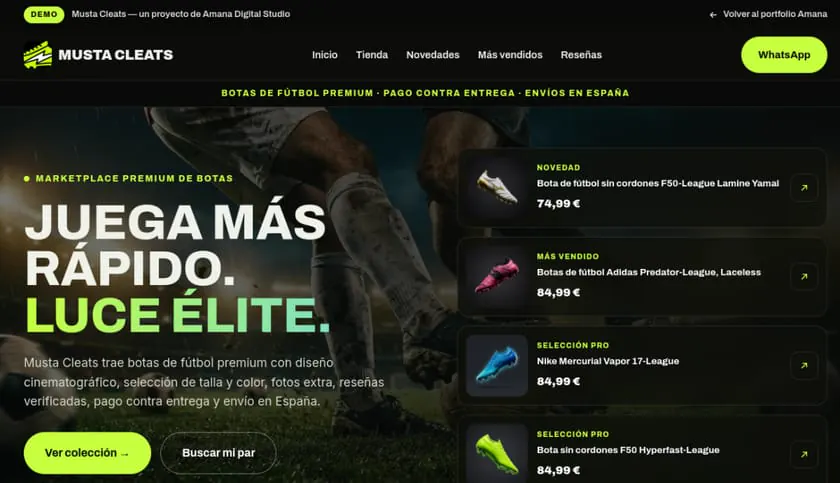 Musta Cleats