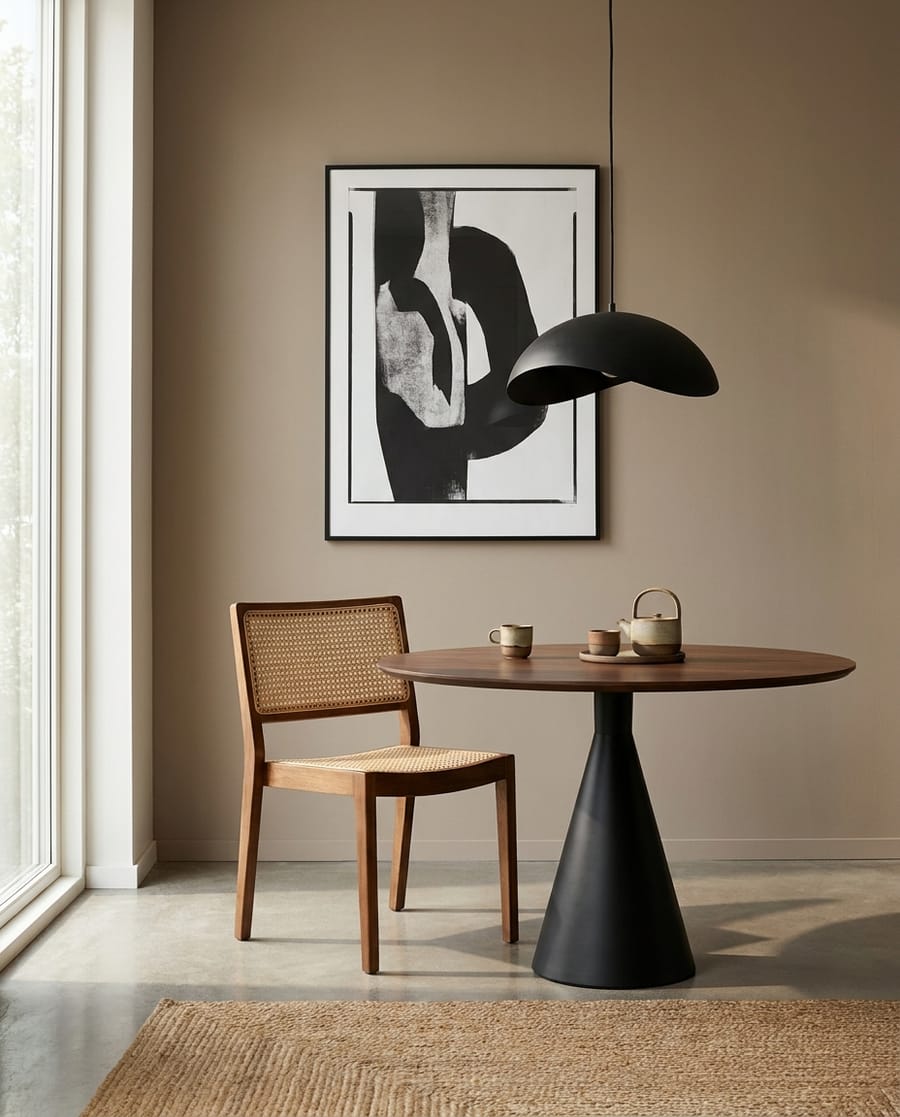 Elegant dining corner interior