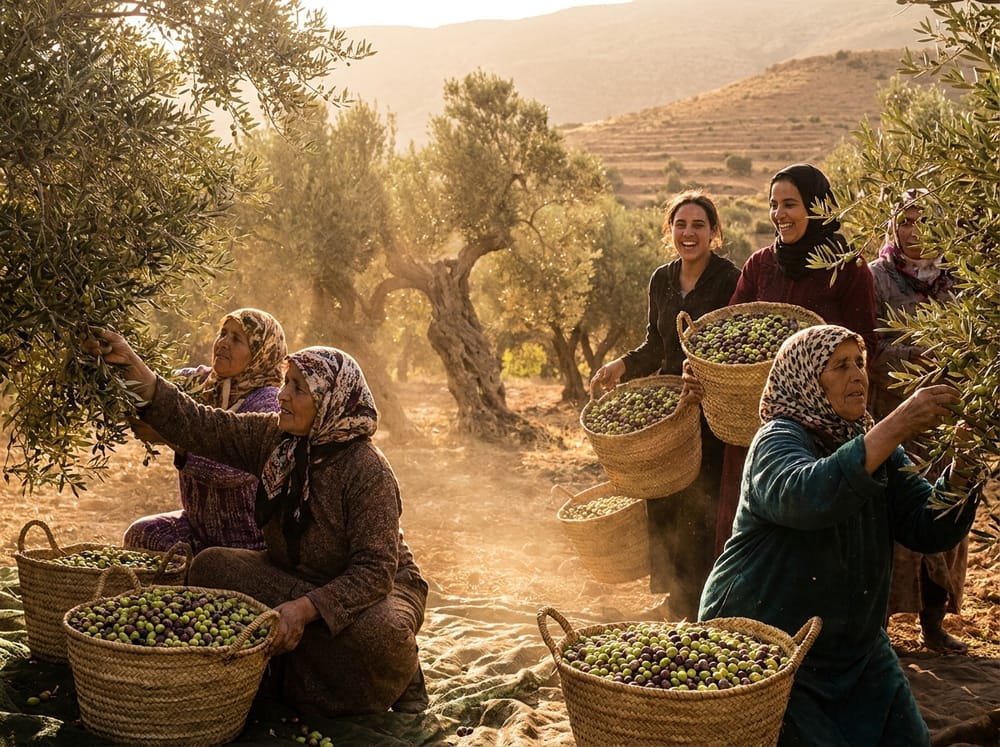 Olive harvest in the Souss valley