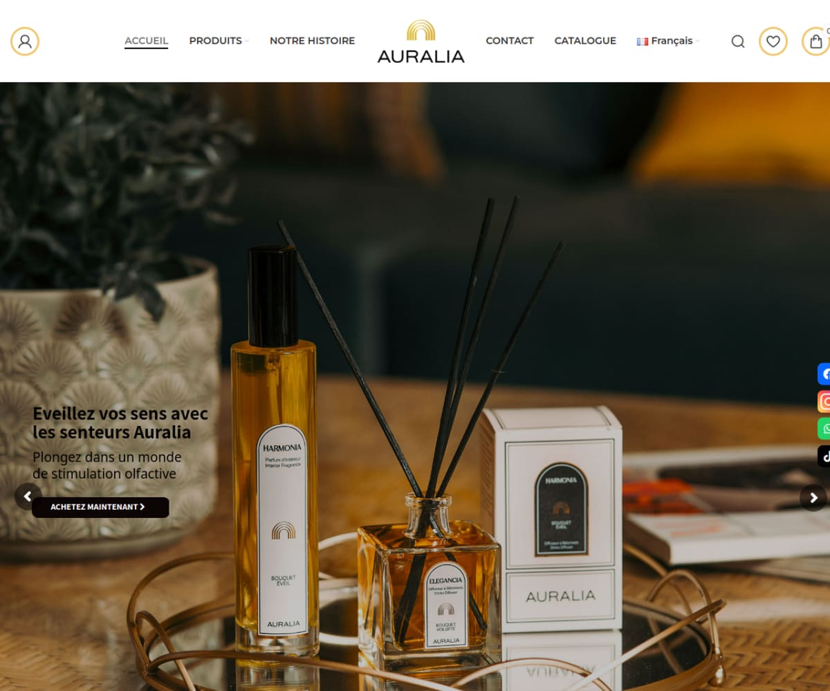 Auralia website